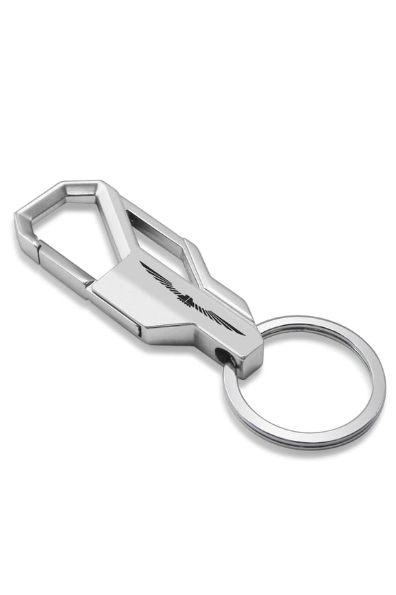 for Ford Thunderbird Silver Carabiner-style Snap Hook Metal Key Chain, Official Licensed