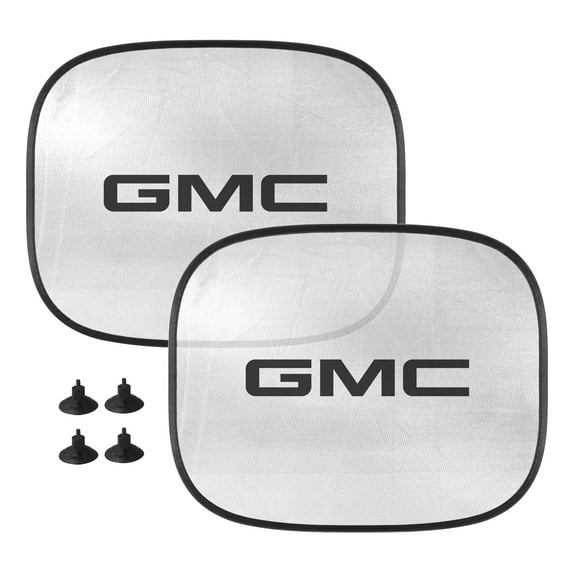 iPick Image for GMC Logo Car Side Window Mesh Sun Shades for Baby Children UV Protection, 2 Pack, Official Licensed