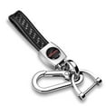thumbnail image 1 of iPick Image for GMC in Red Real Black Carbon Fiber Strap Chrome Finish Hook Key Chain, Official Licensed, 1 of 6