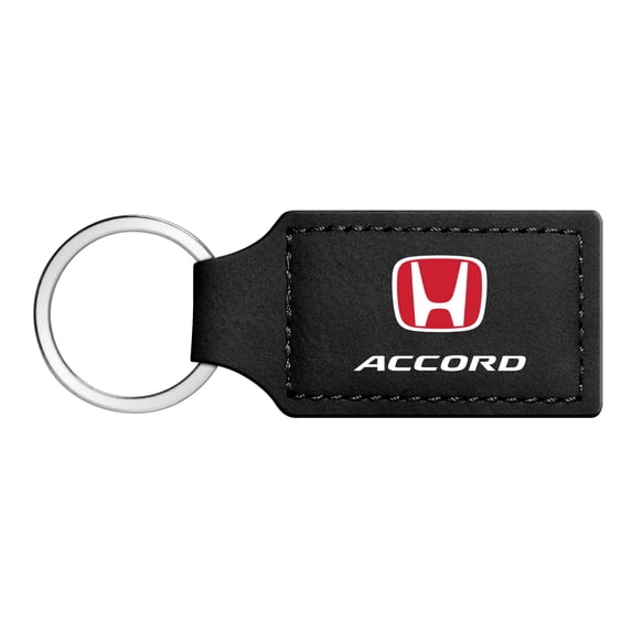 iPick Image for Honda Accord Rectangular Black Leatherette Key Chain, Official Licensed