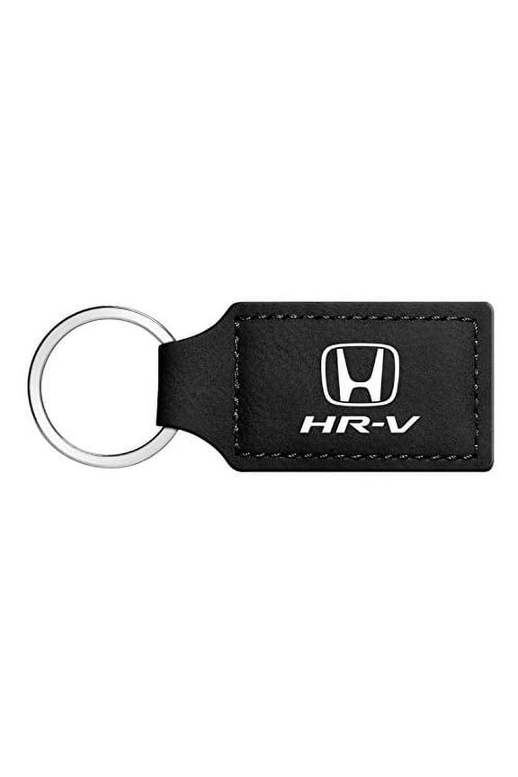 for Honda HR-V Rectangular Black Leatherette Key Chain, Official Licensed