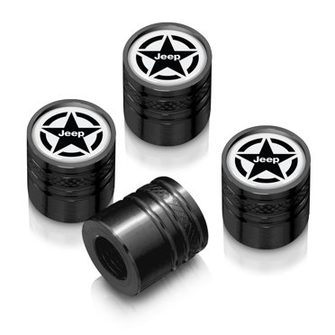 IPick Image Nissan New Logo Black On Red Aluminum Tire Valve Stem Caps (Set Of 4)