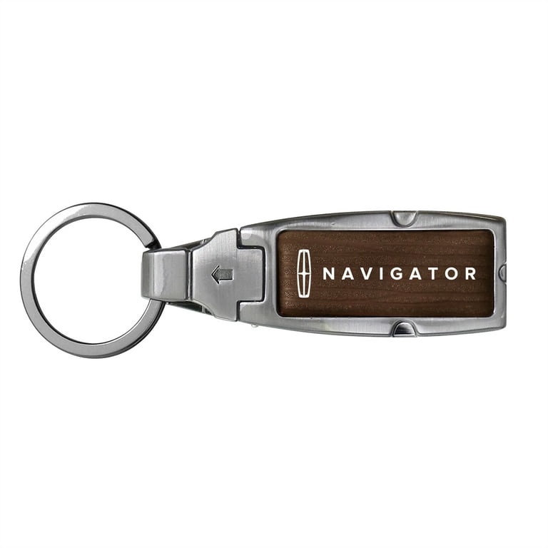 iPick Image for Lincoln Navigator Brown Leather Detachable Ring