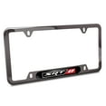 thumbnail image 1 of iPick Image for SRT-8 Logo Black Insert Gunmetal Chrome Stainless Steel License Plate Frame for Dodge Jeep RAM, Official Licensed, 1 of 7