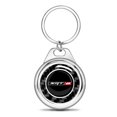 thumbnail image 2 of Slick SRT-8 Keychain, Real Carbon Fiber With Gunmetal Black Teardrop Accent – Cool Gift For Car Guys 2 of 6