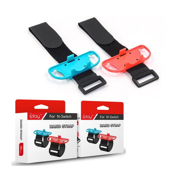 iPlay Switch Joy-Con Wrist Bands - 2-Pack Adjustable Dance & Motion Straps for Switch/OLED, Anti-Slip Secure Fit, Perfect for Just Dance & Fitness Games | Switch Accessories