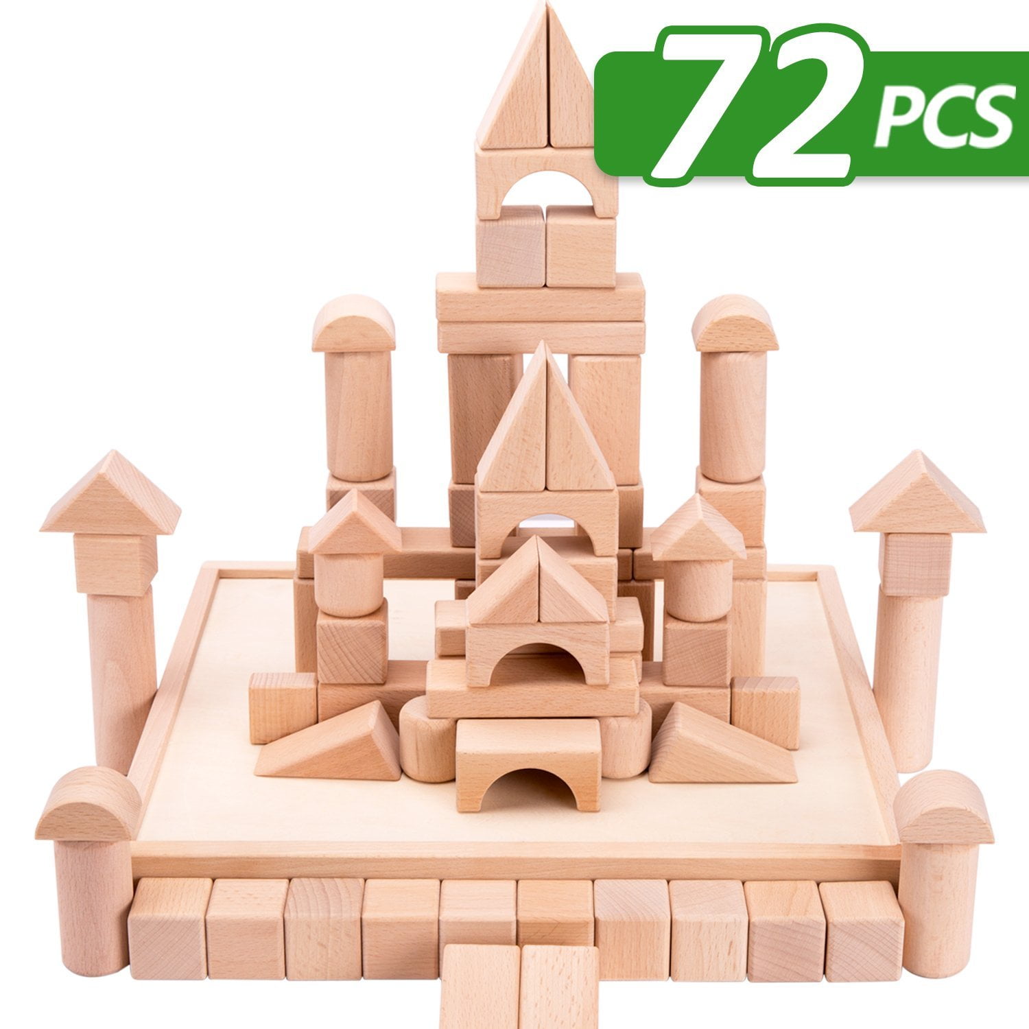 Wooden castle 2024 building blocks