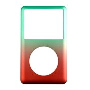 iPod Classic 2-Tone Gradient Front Faceplate for 6th / 7th Gen 80 160 Green Red