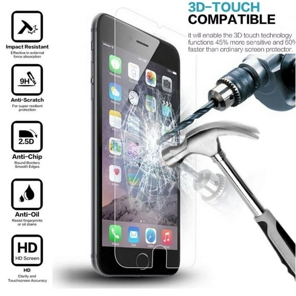 iPod Touch 5, Touch 6, 7th Generation Tempered Glass Screen Protector - Scratch Free Ultra Slim 0.3mm For Ipod Touch 5/6/7 Generation - Screen Protector