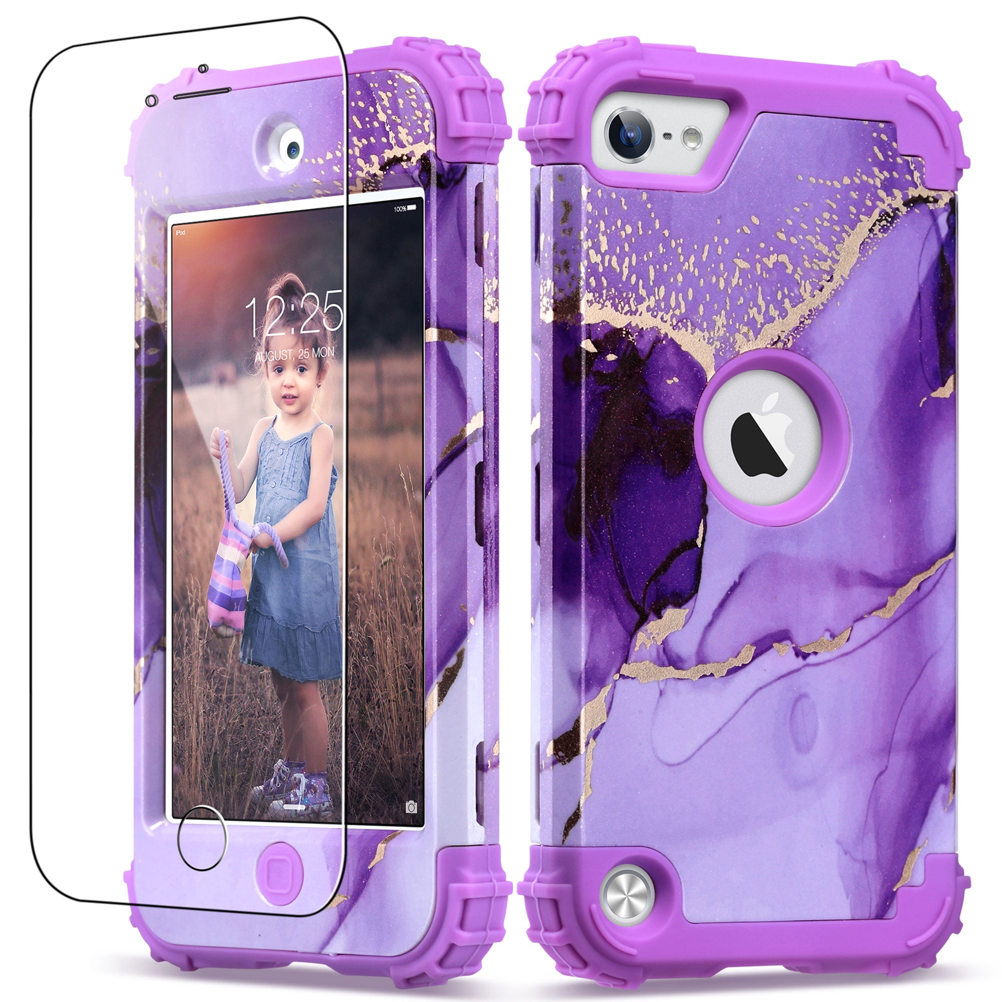 iPod Touch Cases With Screen Protector, ULAK Heavy Duty 3 Layer ...