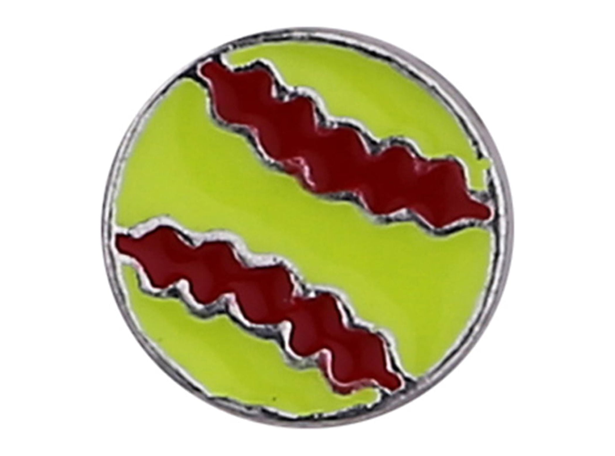 iPops Single Pack Softball Fitbit Apple Watch Band Charm