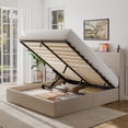 iPormis Full Size Bed Frame with Lift Up Storage & Charging Station ...