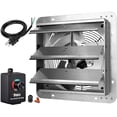 thumbnail image 1 of iPower 12 inch 940 CFM Variable Shutter Exhaust Fan Aluminum with Speed Controller Kit Vent Fan, 1 of 6