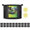 thumbnail image 1 of iPower 20 Pack 10 Gallon Grow Bags, Garden Planting Nonwoven Fabric Pots with Reinforced Handle, Heavy Duty and Aeration Planter Pot for Tomato, Fruits, Vegetables and Flowers, Black, 1 of 7