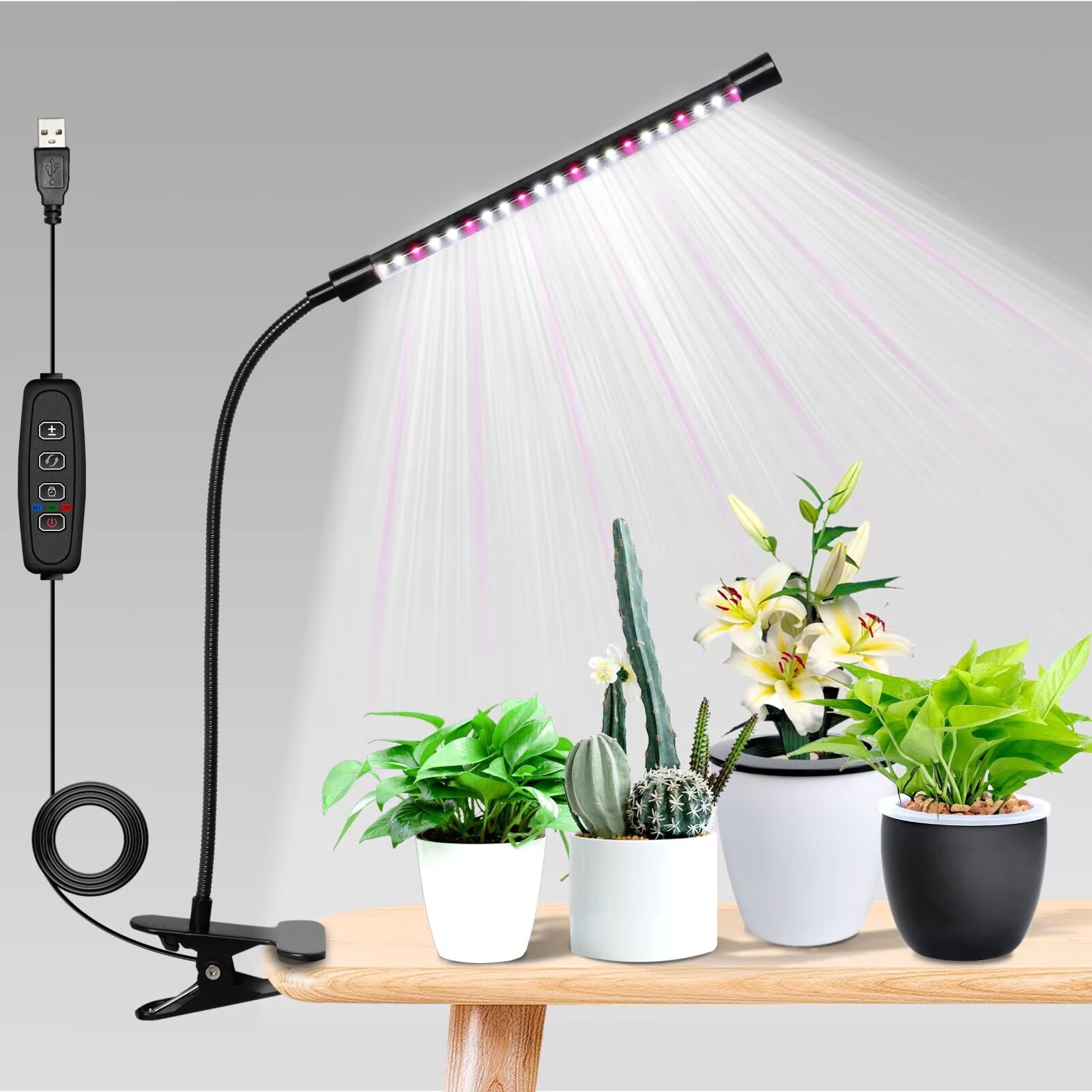 iPower 1 Tube LED Grow Light with Full Spectrum for Indoor Plants ...