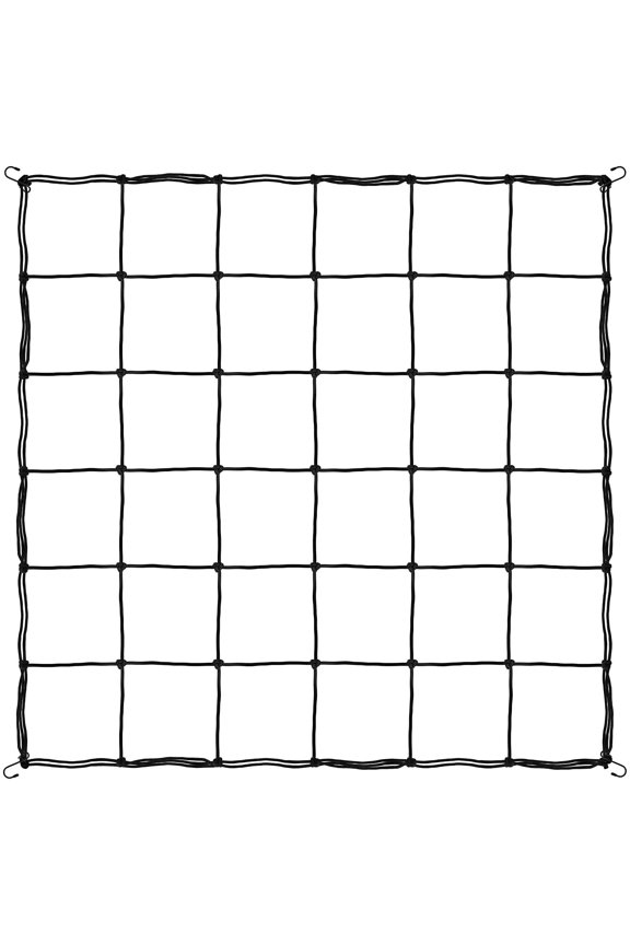 2x2FT Flexible Elastic Trellis Netting with Hooks for Grow Room, Climbing Plants Support, Flowers & Vegetables, Black