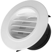 iPower 4 inch ABS Round Air Soffit Vents Louver Grille Cover with Built-in Fly Screen Mesh