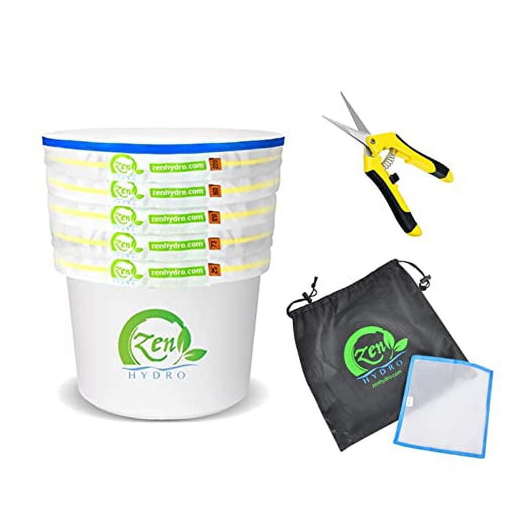5 gallon 220 micron rits filter zakken bubble hash kruiden extract kruid extractie