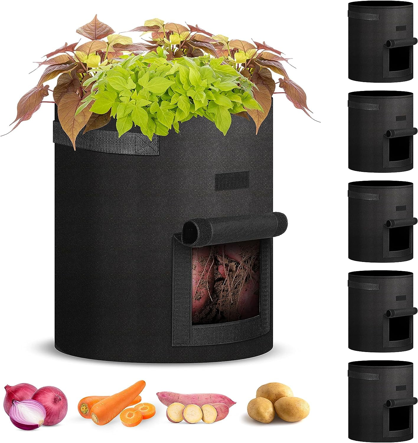 https://i5.walmartimages.com/seo/iPower-5-Pack-10-Gallon-Potato-Grow-Bags-Planter-Pots-Access-Flap-Window-Thickened-Non-Woven-Aeration-Fabric-Container_126cccbc-6923-4799-be9f-54409a958d51.345dbf5a6890c82fccd5312647310253.jpeg