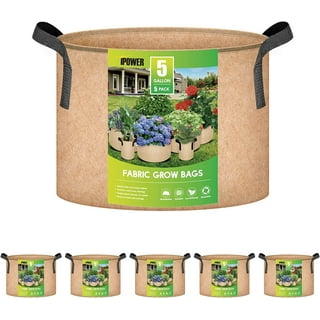 VIVOSUN 50-Pack 1 Gallon Grow Bags for Plants, Black-and-White Panda Film  Containers Thick Plastic Bag for Potting Seedlings, and Rooting