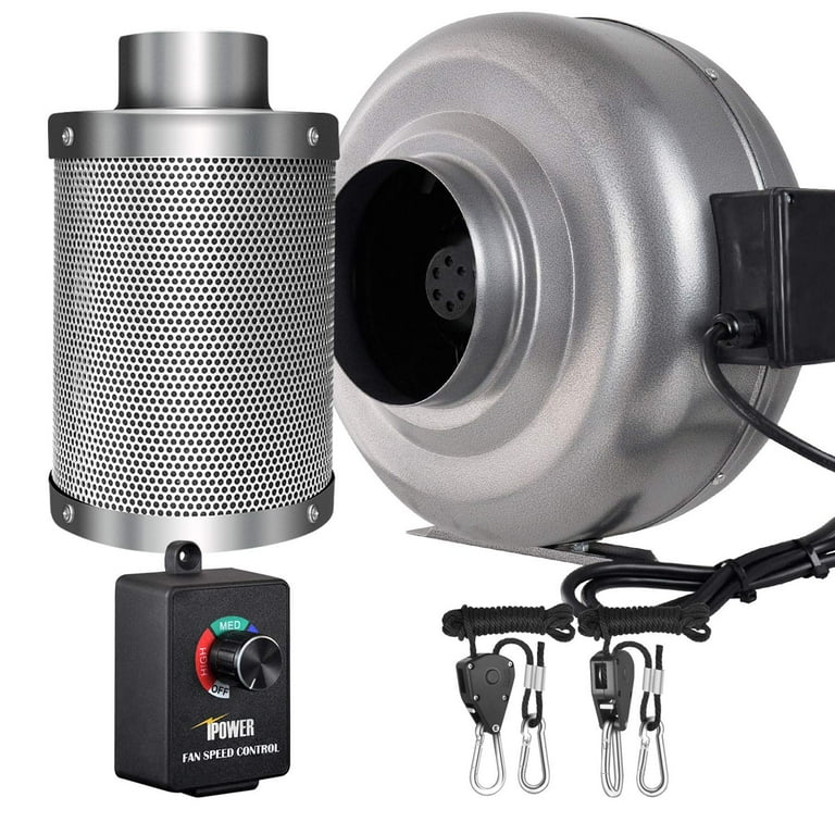 Carbon filter store for grow tent