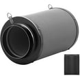 thumbnail image 1 of iPower 6-inch Air Carbon Filter Odor Control with Prefilter for Inline Duct Fans, Black, 1 of 8