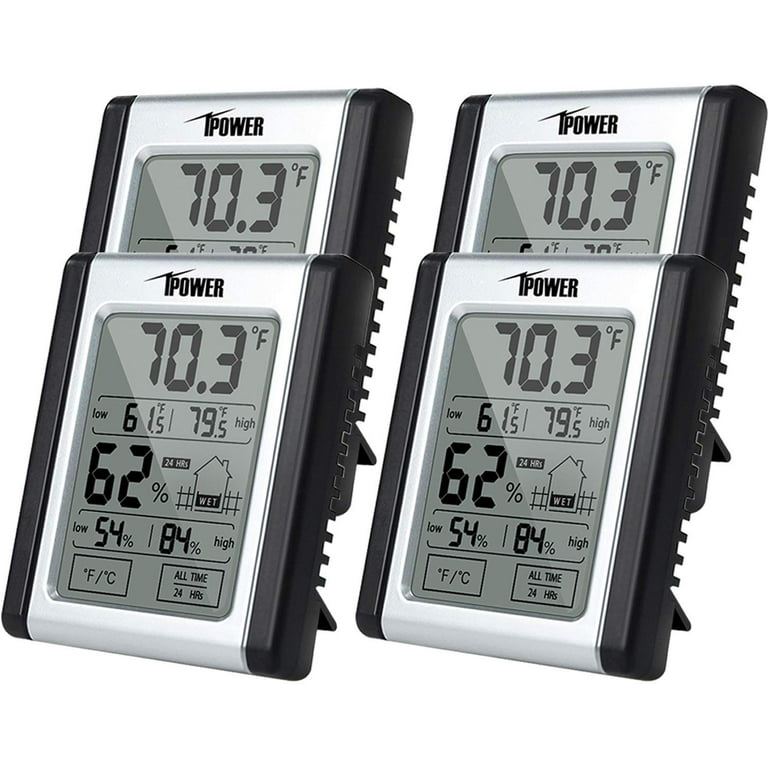 Digital Indoor Thermometer & Hygrometer 1-Pack