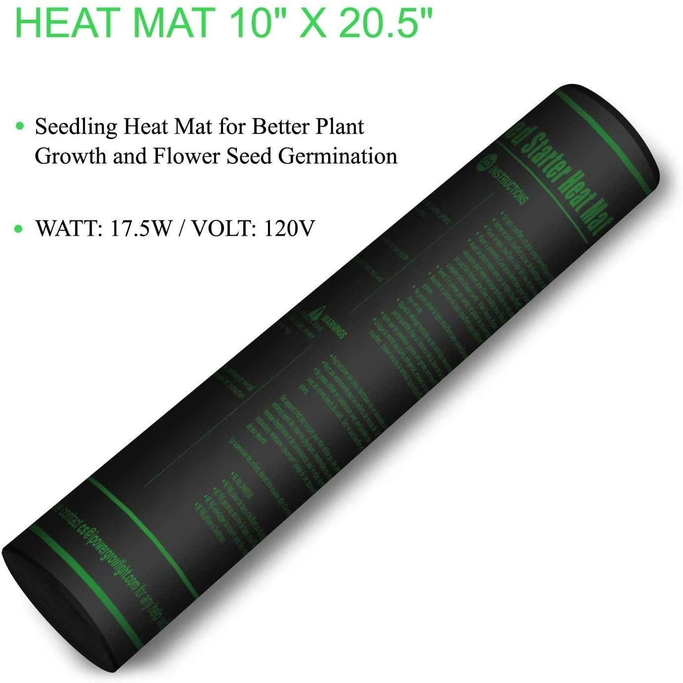 VIVOSUN Durable Waterproof Seedling Heat Mat Warm Hydroponic Heating Pad  10 x 20.75 MET Standard