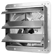 iPower 10 Inch 820 CFM Shutter Exhaust Fan Aluminum High Speed Vent fan -Silver