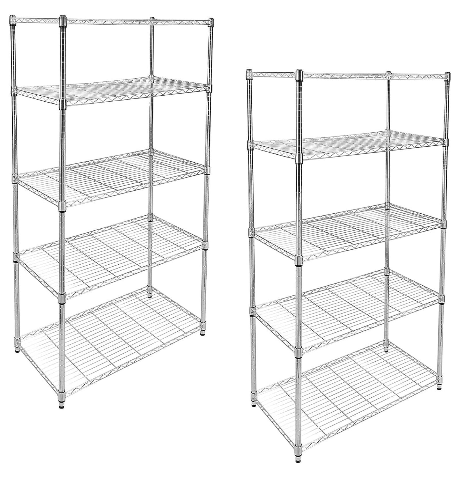 Heavy duty 5tier shelving units adjustable 65 d x 14 w x 30 h wire shelf with 1000 lbs