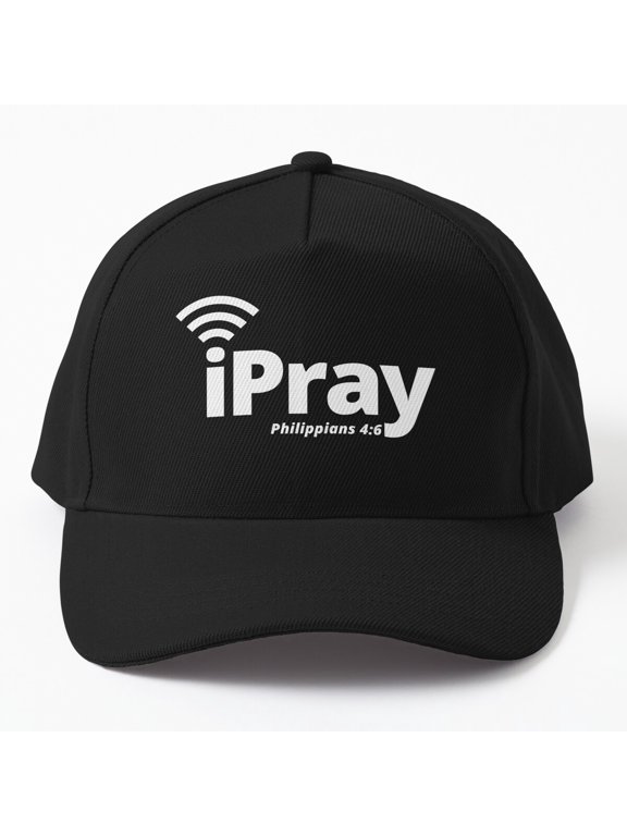 iPray 2 Baseball Hat, Numbered Faith Statement Graphic Design, Classic Cap