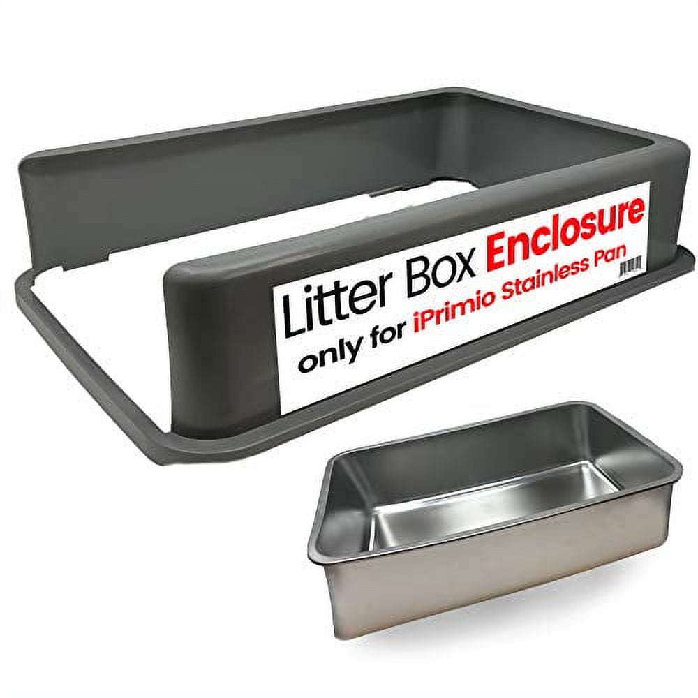 Stainless steel litter top box with lid