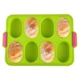 thumbnail image 1 of iPstyle Baguette Pan Hot Dog Molds Silicone French Bread Loaf Baking Mould Easy Clean Dishwasher Safe, 1 of 7