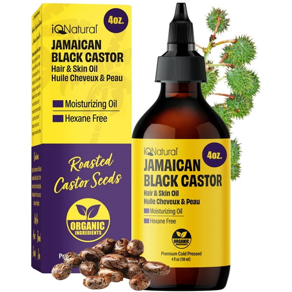 iQ Natural Growth and Skin Conditioning Jamaican Black Castor Hair Oil, 4 fl oz