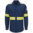 thumbnail image 1 of Bulwark  iQ Series Endurance Enhanced Visibility Work Shirt, Navy - Medium, 1 of 1