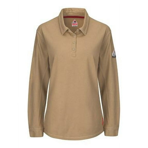 iQ Series® Women`s Long Sleeve Polo with 4-Button Placket
