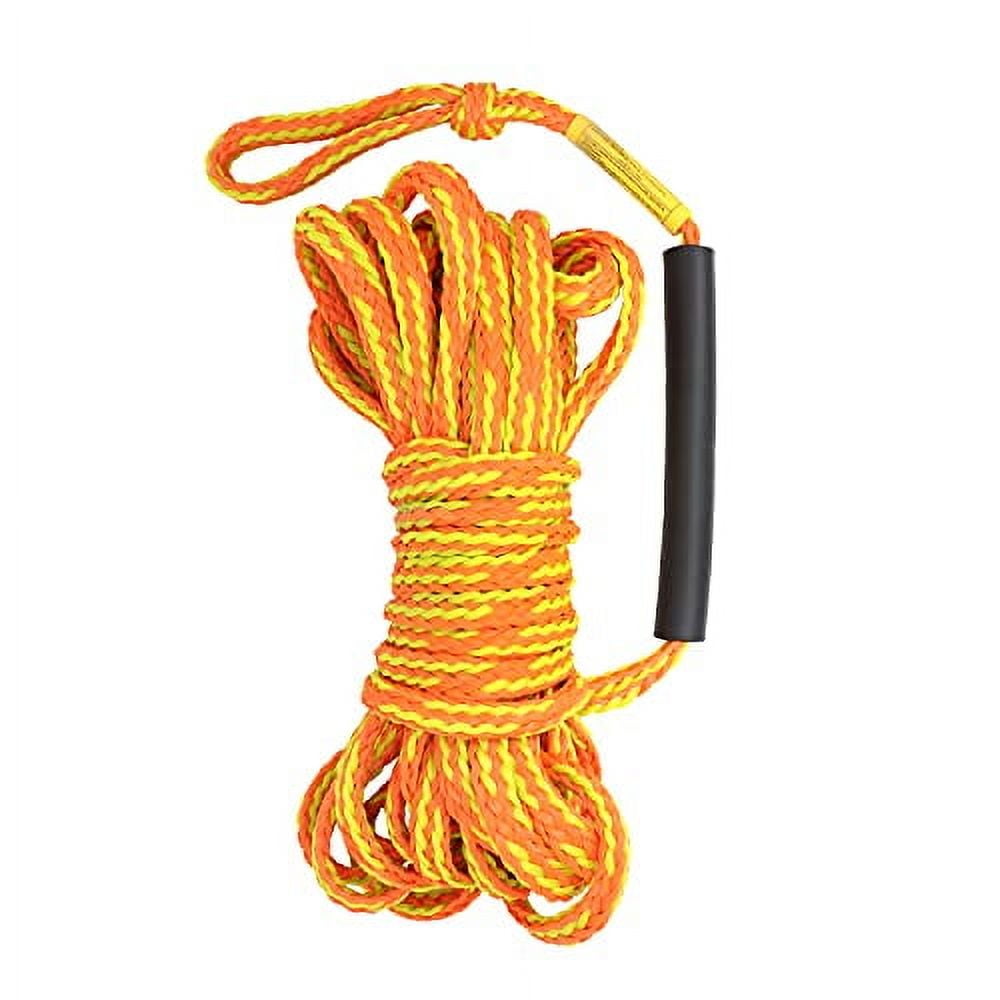 iROCKER Boating Tow Rope, 18M Rope for Towable Tubes, Wakeboarding, Water Skiing, and More