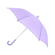 iRain Kid's Solid Color Stick Umbrella with Hook Handle