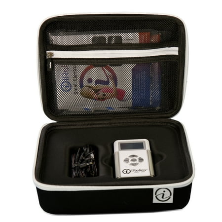 iReliev EVA Hard Protective Carrying Case for TENS Unit & EMS Device, Black