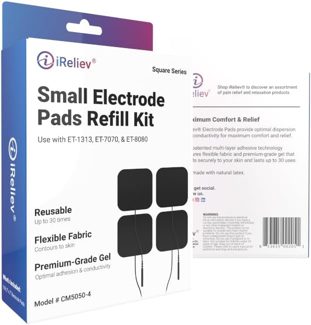 iReliev OTC Electrode Pads Refill Kit, 16 Premium Electrodes