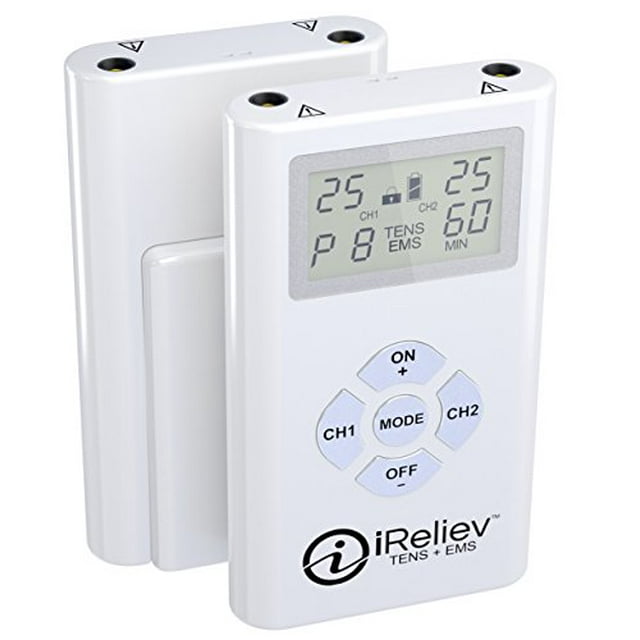 iReliev TENS and EMS Combination Unit Muscle Stimulator for Pain Relief NEW