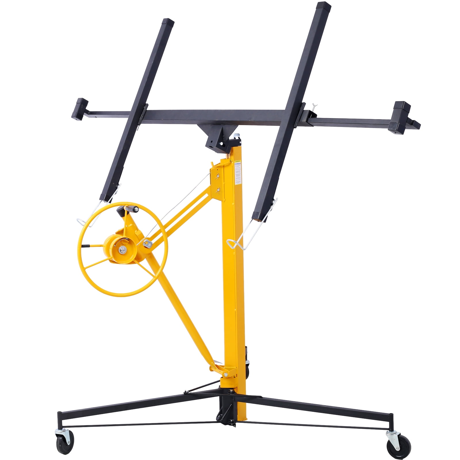 Heavy Duty Yellow Steel Drywall Panel Hoist with Wheels