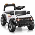 thumbnail image 1 of 12V Licensed Ford Bronco Raptor Powered Ride on Toy Cars, Kids Electric Car for Toddlers with Music, LED Lights, Horn, Ages 2+, White, 1 of 10