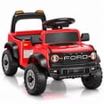 thumbnail image 1 of 12V Licensed Ford Bronco Raptor Powered Ride on Toy Cars, Kids Electric Car for Toddlers with Music, LED Lights, Horn, Ages 2+, Red, 1 of 10