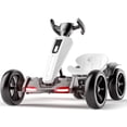 thumbnail image 1 of iRerts 12V Ride on Toys, Powered Electric Go Kart with Music, LED Light, Horn, Forward/Backward, Pedal Go Kart Kids Electric Car for Kids Boys Girls Ages 3-6, White, 1 of 10