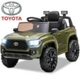 thumbnail image 1 of iRerts 12V Ride On Cars with Remote Control, Toyota Tacoma Kids Electric Cars with USB AUX MP3 LED Headlight, Battery Powered Ride on Toys, Kids Electric Vehicles for Boys Girls 3-5 Ages Gifts, Green, 1 of 10