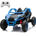 thumbnail image 1 of iRerts 2 Seater Ride on Car for Kids, 24 Volt Ride on Toys for Boys Girls Gifts, Powered Ride on UTV Electric Vehicle with Remote Control, Bluetooth, MP3/USB Ports, 4 Wheel Spring Suspension, Blue, 1 of 11