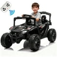 thumbnail image 1 of iRerts 24V Powered Ride on Toys, Kids Ride on Car UTV with Remote Control, Bluetooth, Music, LED Light, USB/AUX Port, 4 Wheels suspension, Electric Cars for Kids Boys Girls Ages 3-5, Black, 1 of 9