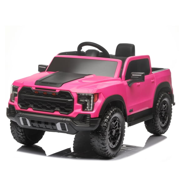 iRerts 24V Kids Ride on Toy UTV, Ride on Cars with Remote Control, Bluetooth Music, 4 Wheel Suspension, Rear Storage Space, Electric Vehicles Cars for Kids Boys Girls Gifts 3-6 Year Old, Pink