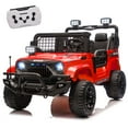 thumbnail image 1 of iRerts 24v Ride on Toys, 2 Seater Ride on Cars for Big Kids Boys Girls Ages 3-8, Kids Cars Electric Ride on Vehicles with Remote Control, Bluetooth, MP3/USB Ports, 4 Wheels Shock Suspension, Red, 1 of 11